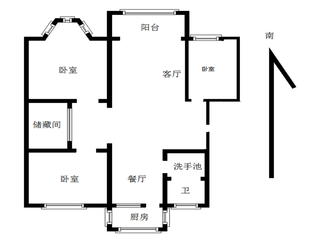 珺璟家园,3居室,2厅